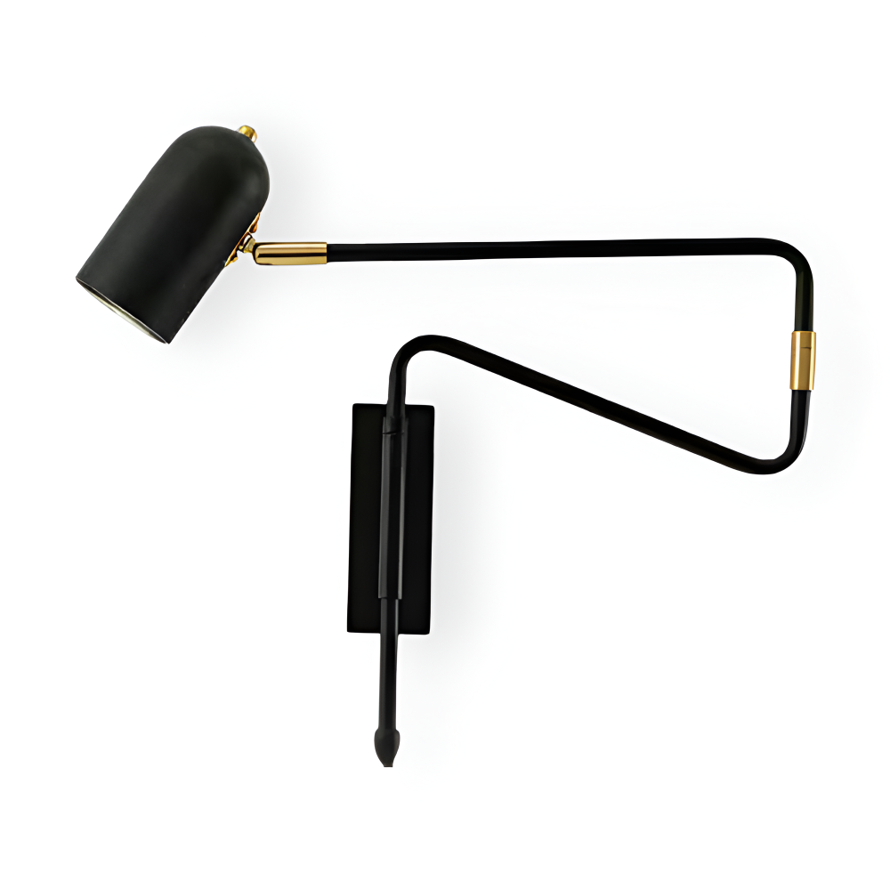 SwingLite – Modern Vägglampa med Justerbar Svängarm i Skandinavisk Design