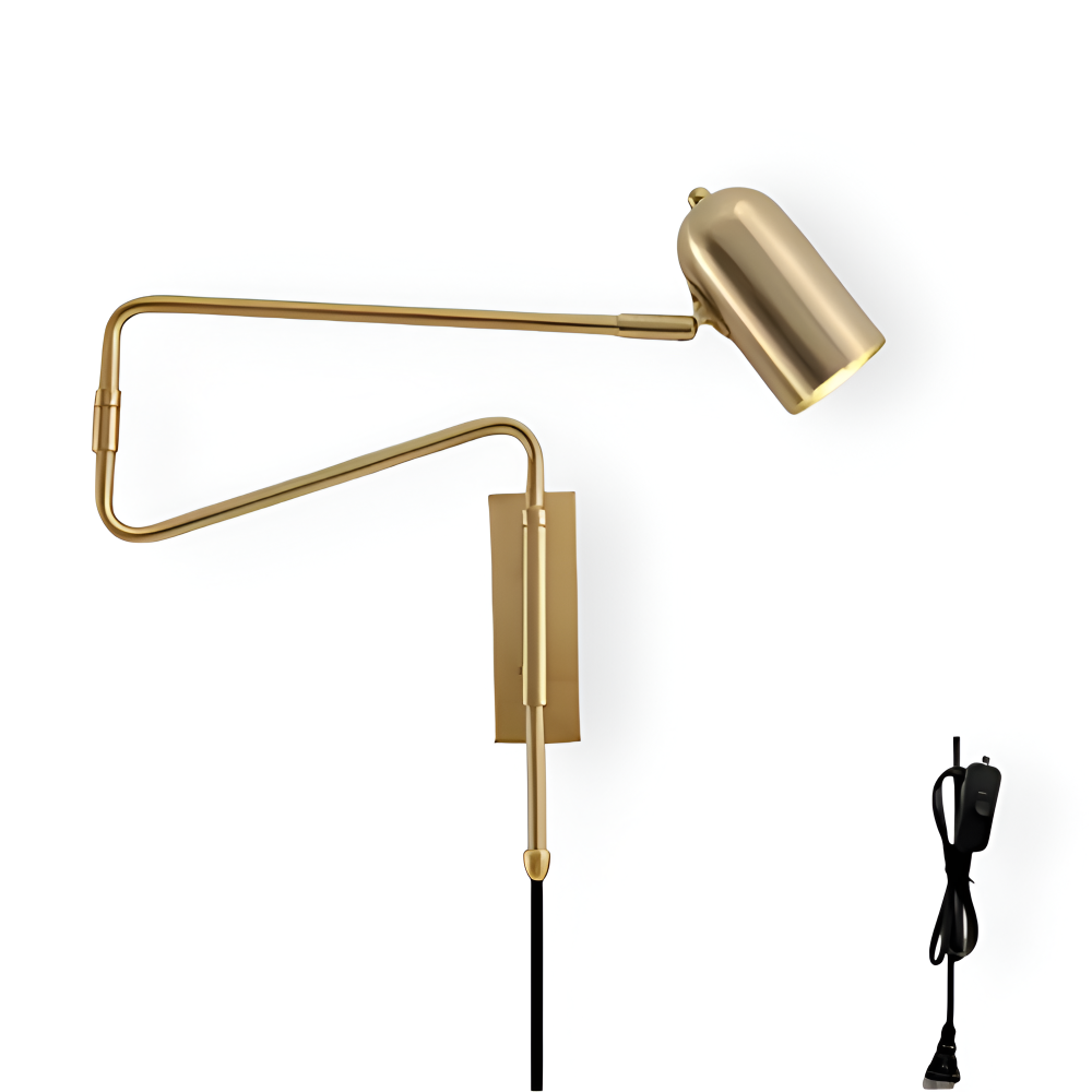 SwingLite – Modern Vägglampa med Justerbar Svängarm i Skandinavisk Design