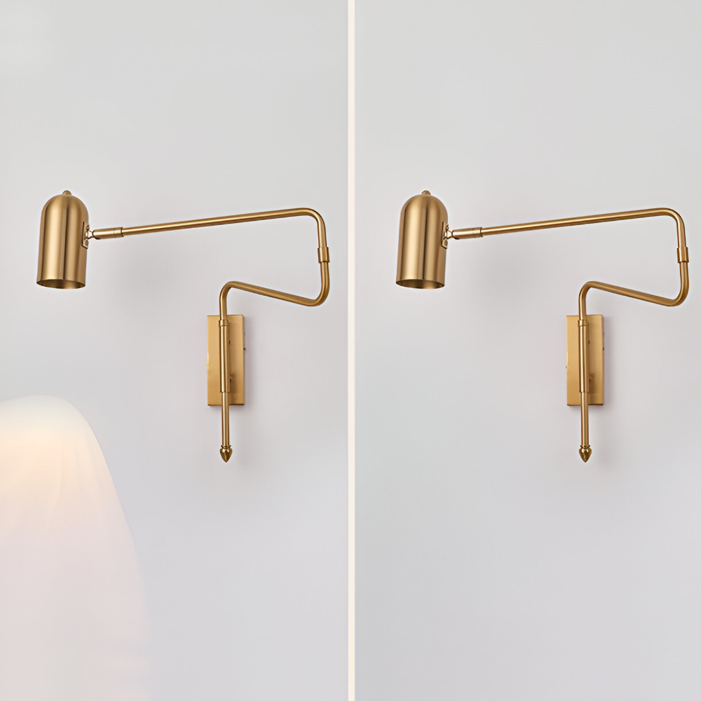 SwingLite – Modern Vägglampa med Justerbar Svängarm i Skandinavisk Design