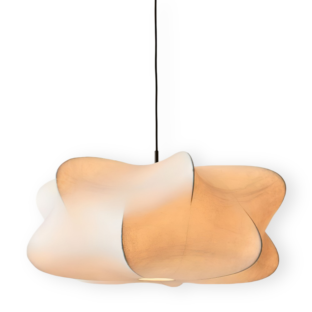 SilkNami – Wabi Sabi Pendellampa i Japansk Kokonstil