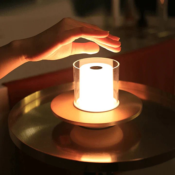 FlammaGlow – Modern LED-ljuslampa med säkerhetsteknik och varm belysning