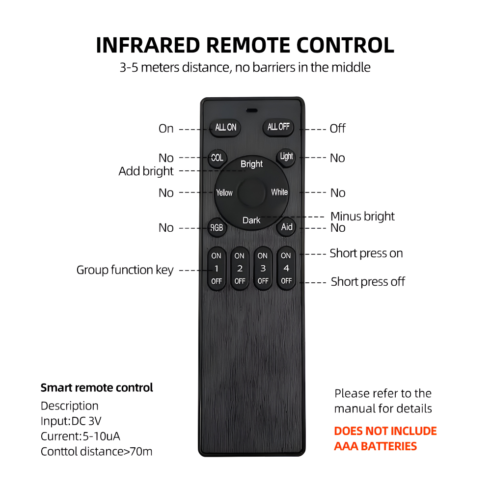 LumoSquare – Fyrkantig Vägglampa i Metall med Dimbart LED-ljus och Fjärrkontroll