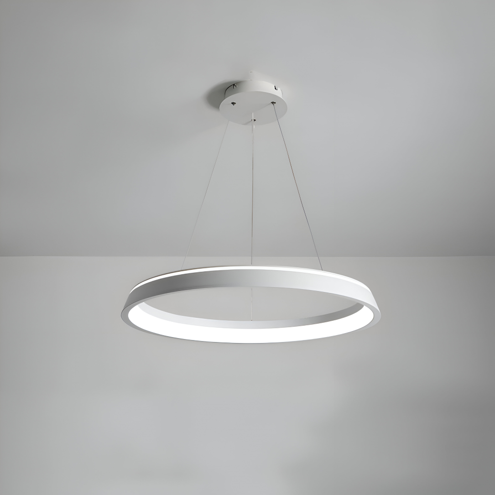 CircaLume – Minimalistisk Rund LED Pendellampa i Svart & Vit