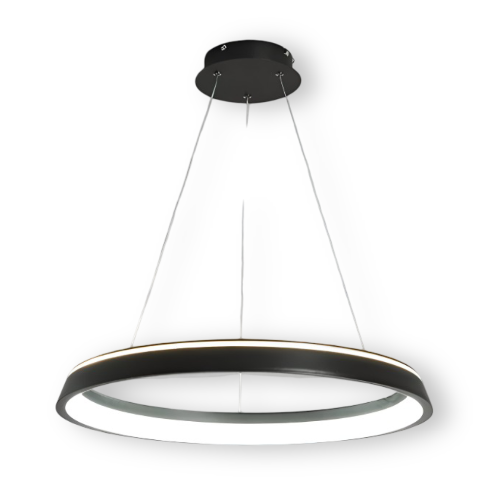 CircaLume – Minimalistisk Rund LED Pendellampa i Svart & Vit