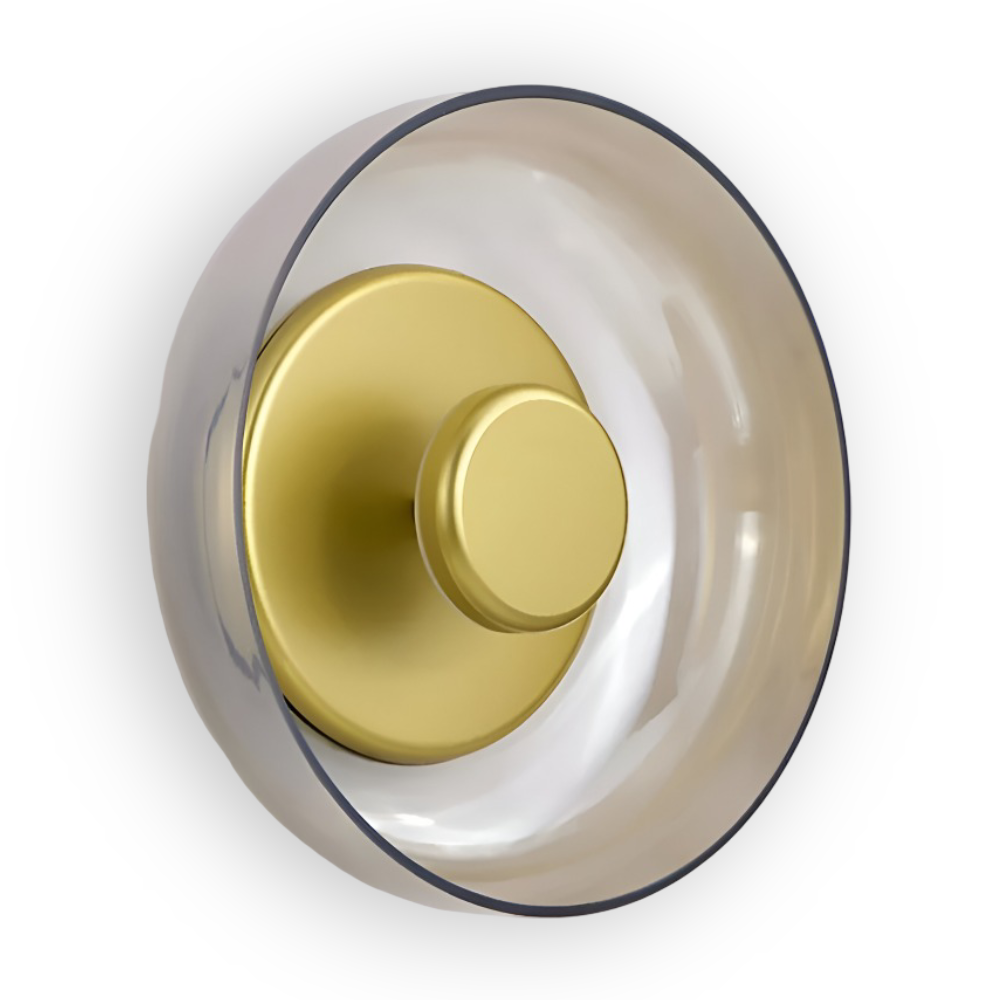 NordBowl – Rund Skandinavisk Vägglampa i Glas & Aluminium | Modern Nordic LED Väggbelysning