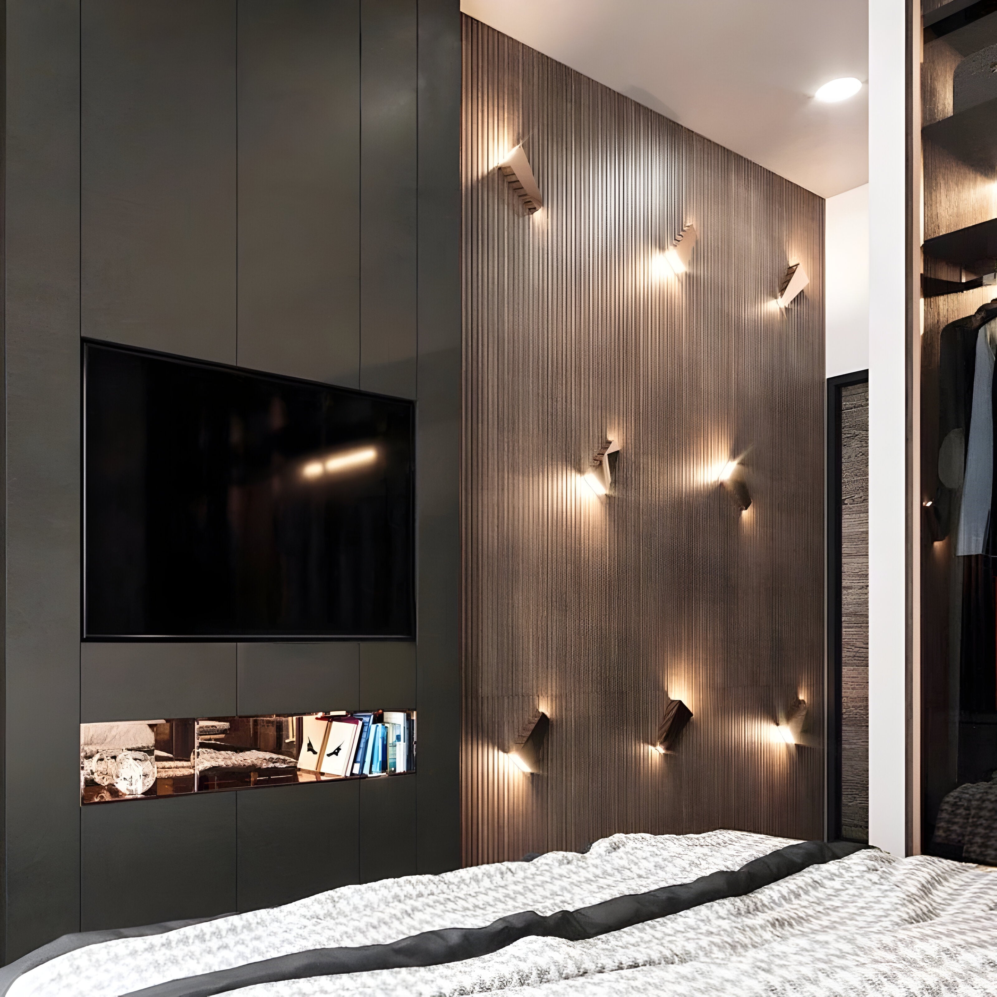 AlumiRay – Trapetsformad Vägglampa i Aluminium | Minimalistisk LED Väggbelysning med Upp & Ner Ljus