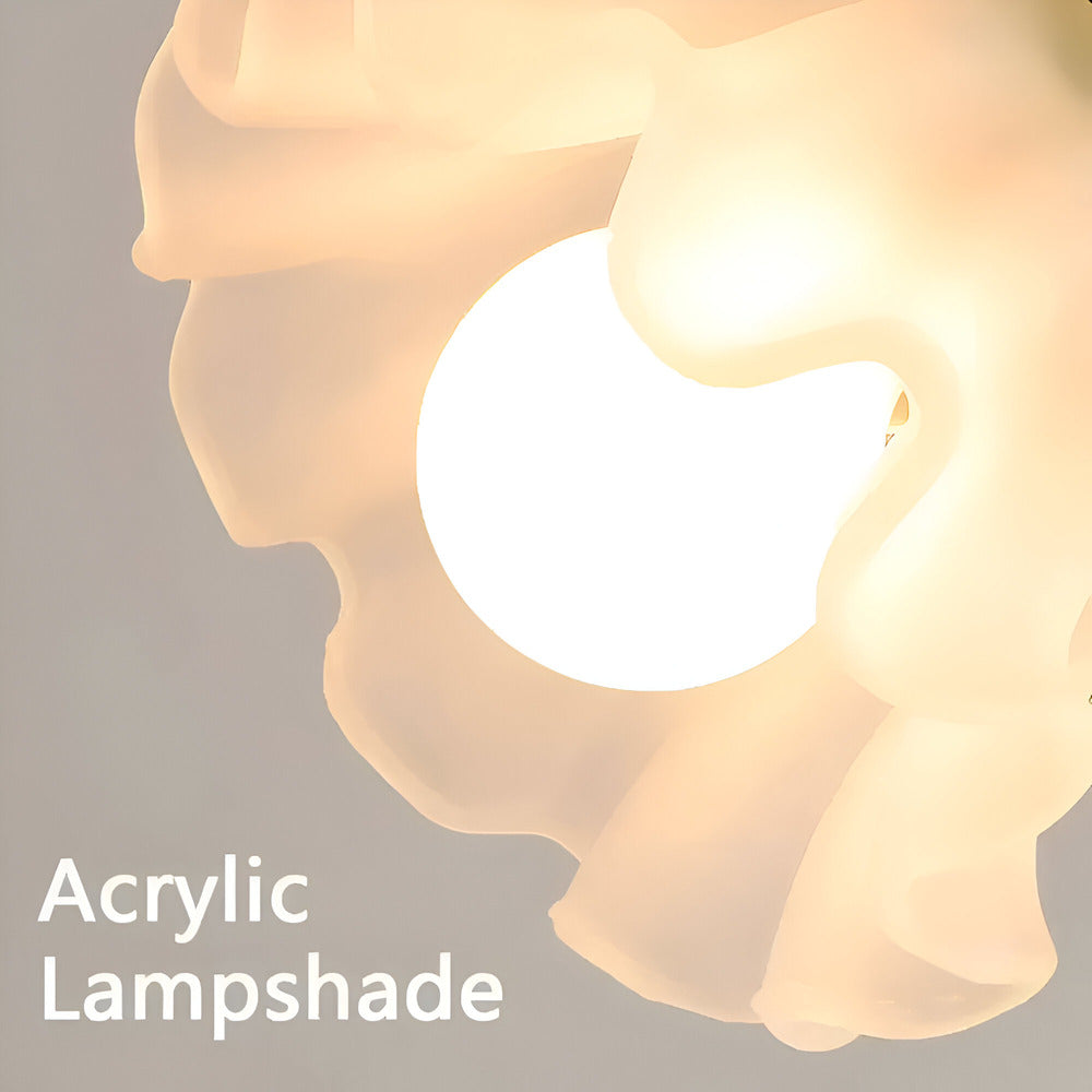 Fleur de Lumière – Bordslampa i fransk antik stil med blomsterdesign – Dekorativ lampa för sovrum & vardagsrum