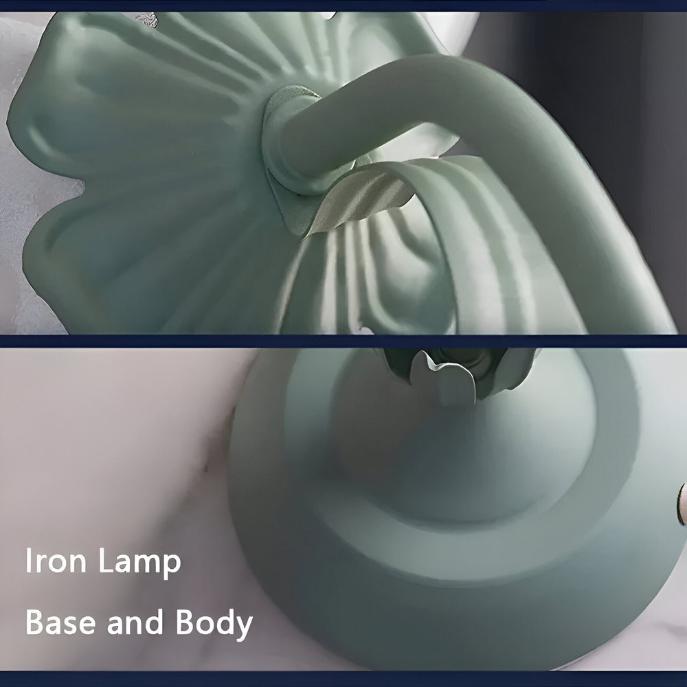 Fleur de Lumière – Bordslampa i fransk antik stil med blomsterdesign – Dekorativ lampa för sovrum & vardagsrum