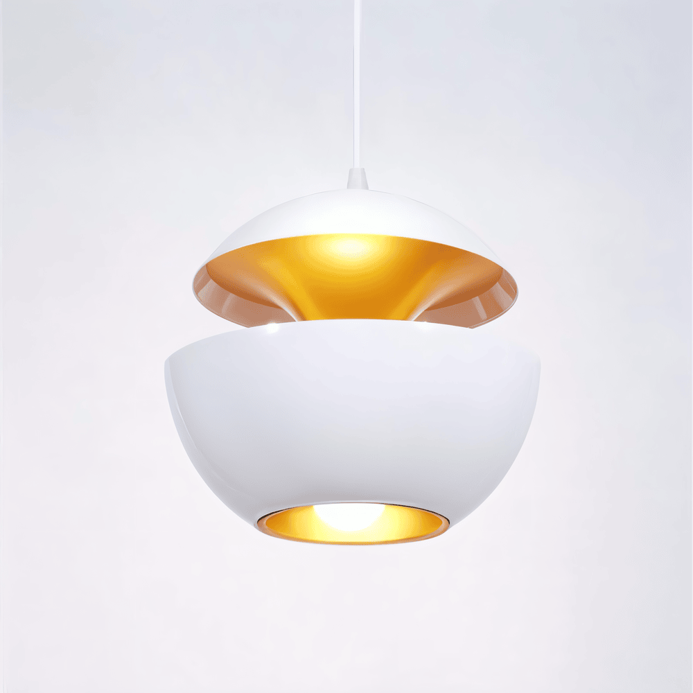 Artivio – Konstnärlig Hängande Taklampa i Svartvitt Metallutförande