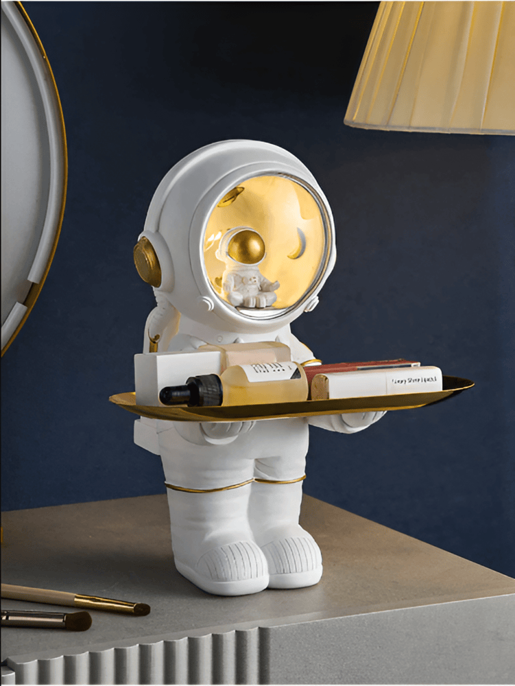 CosmoBricka – Astronautinspirerad Förvaringsbricka i Harts