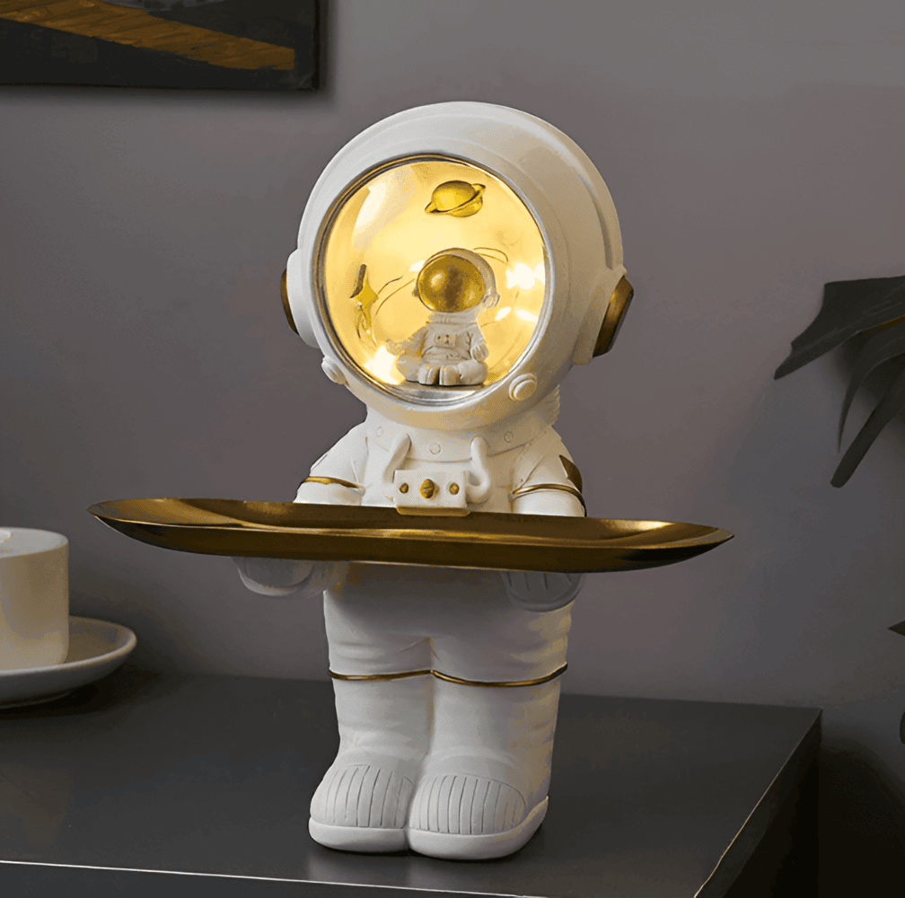 CosmoBricka – Astronautinspirerad Förvaringsbricka i Harts