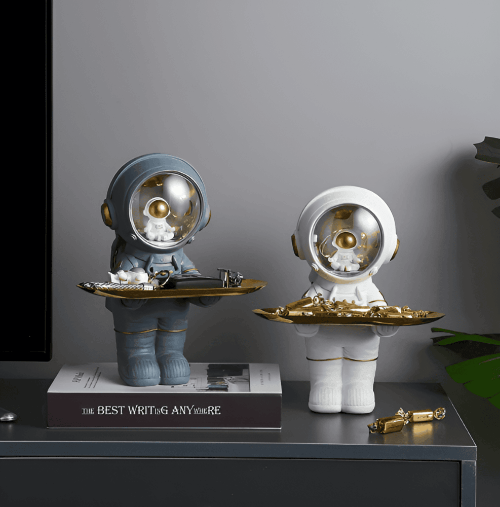 CosmoBricka – Astronautinspirerad Förvaringsbricka i Harts