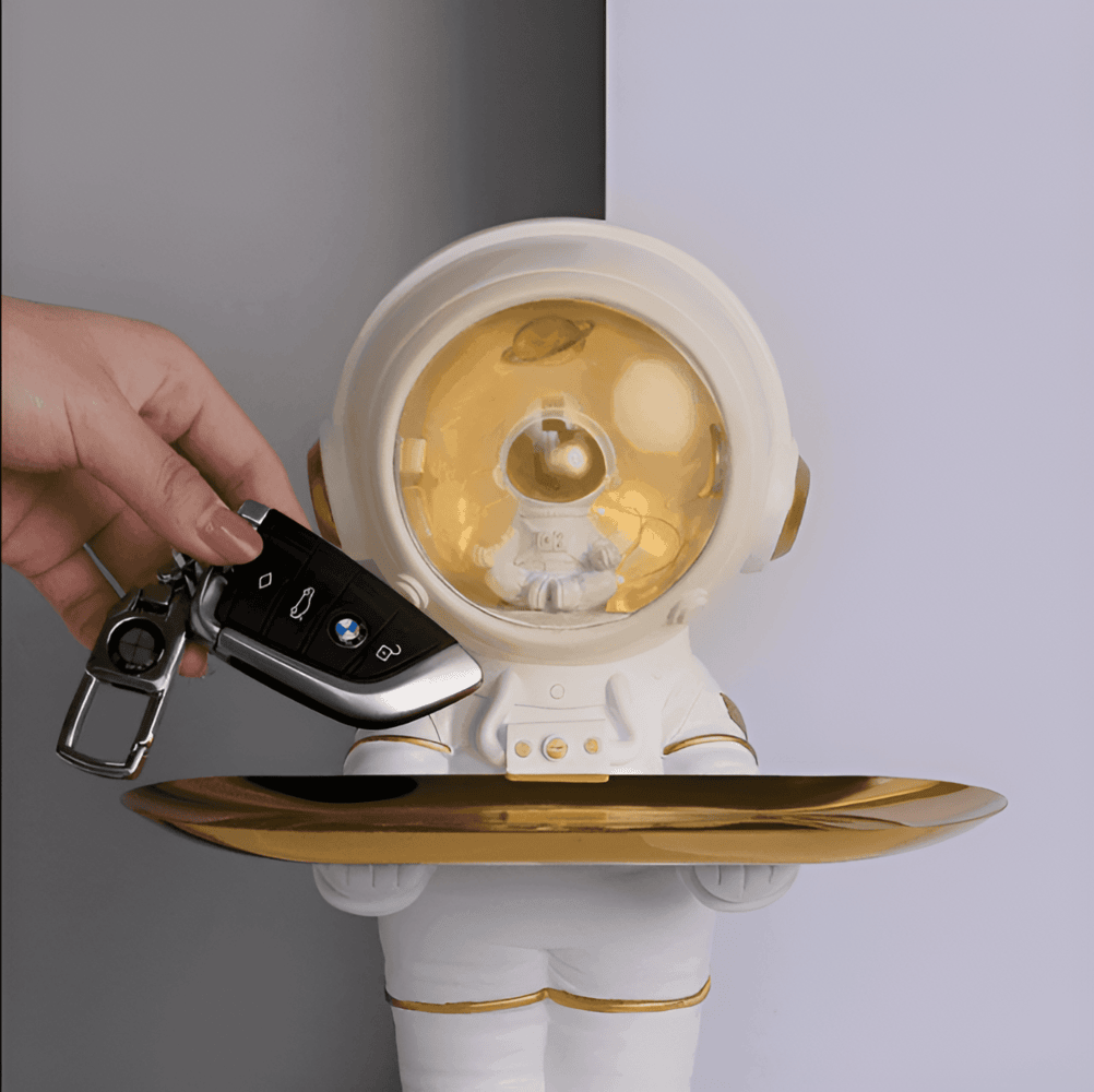 CosmoBricka – Astronautinspirerad Förvaringsbricka i Harts