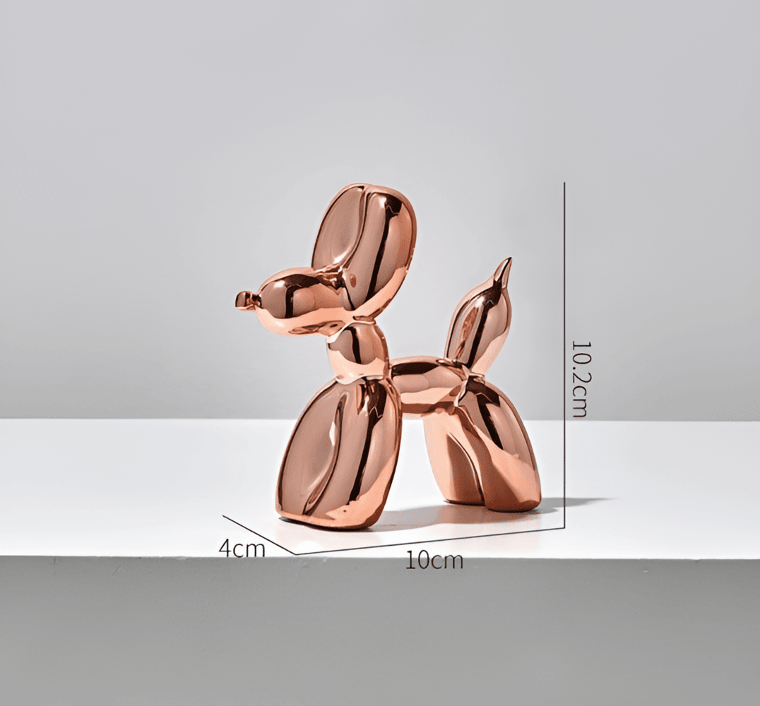 PupLoon Skulptur – Modern Ballonghund i Färgstark Konstdesign