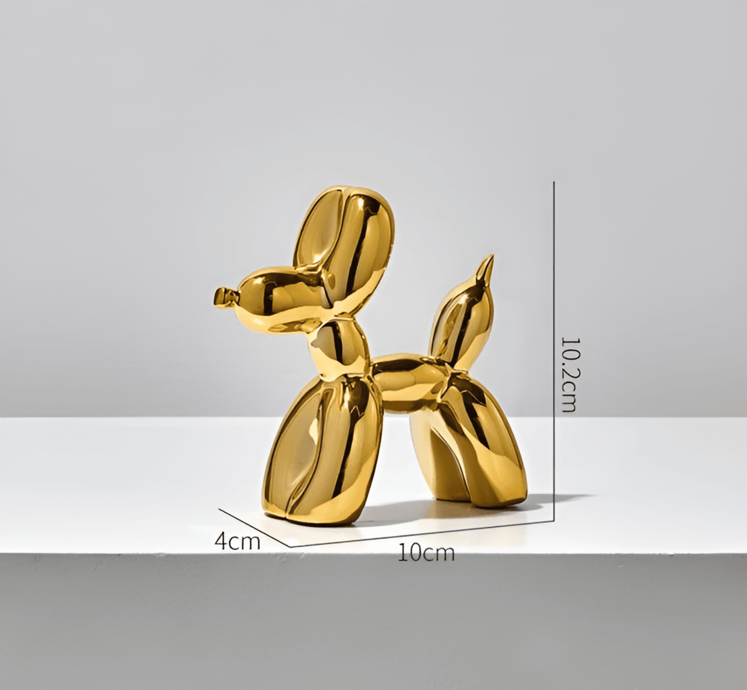PupLoon Skulptur – Modern Ballonghund i Färgstark Konstdesign