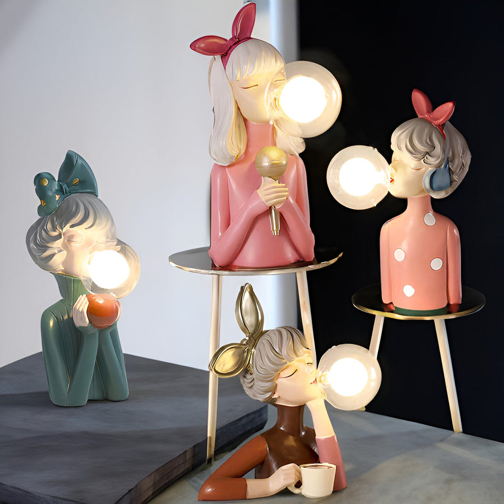 LumiFae Bordslampa – Magisk Figurlampa med Sagokaraktärer
