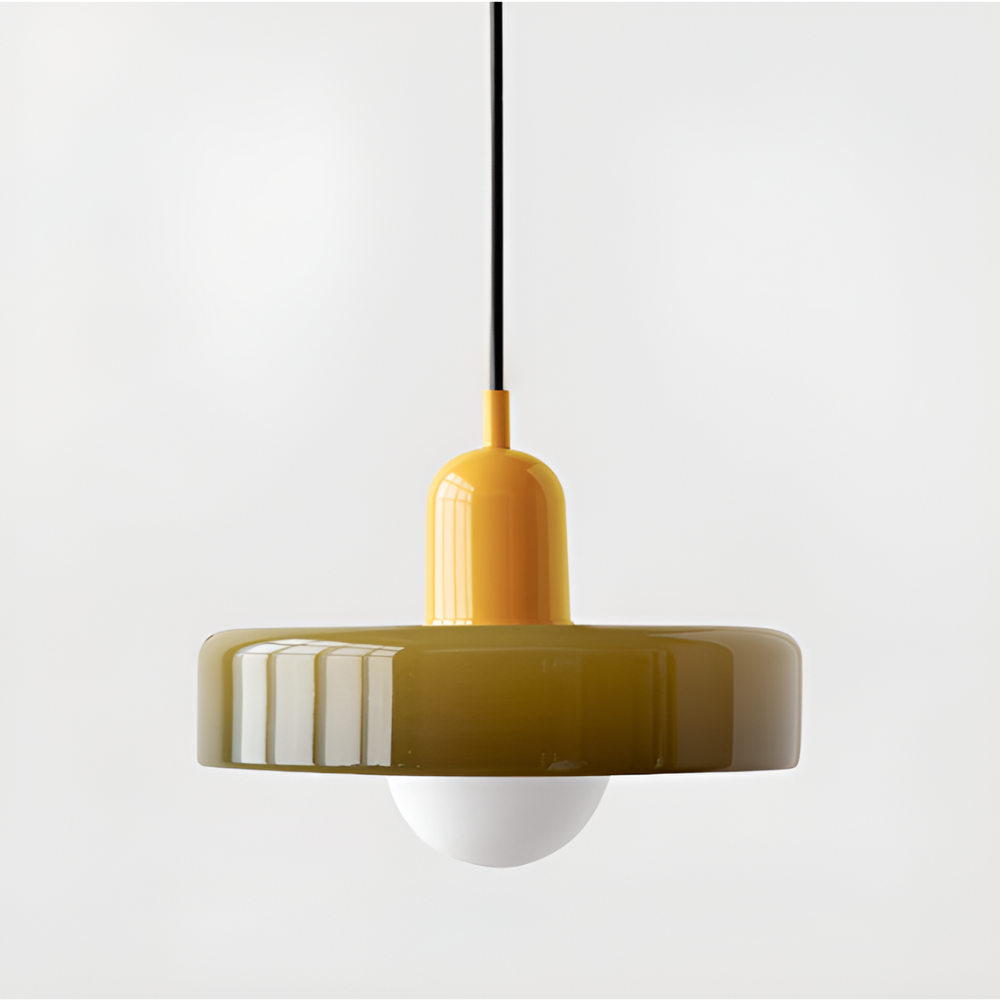 LustraGlow – Justerbar Färgglad Hängande Taklampa i Glas