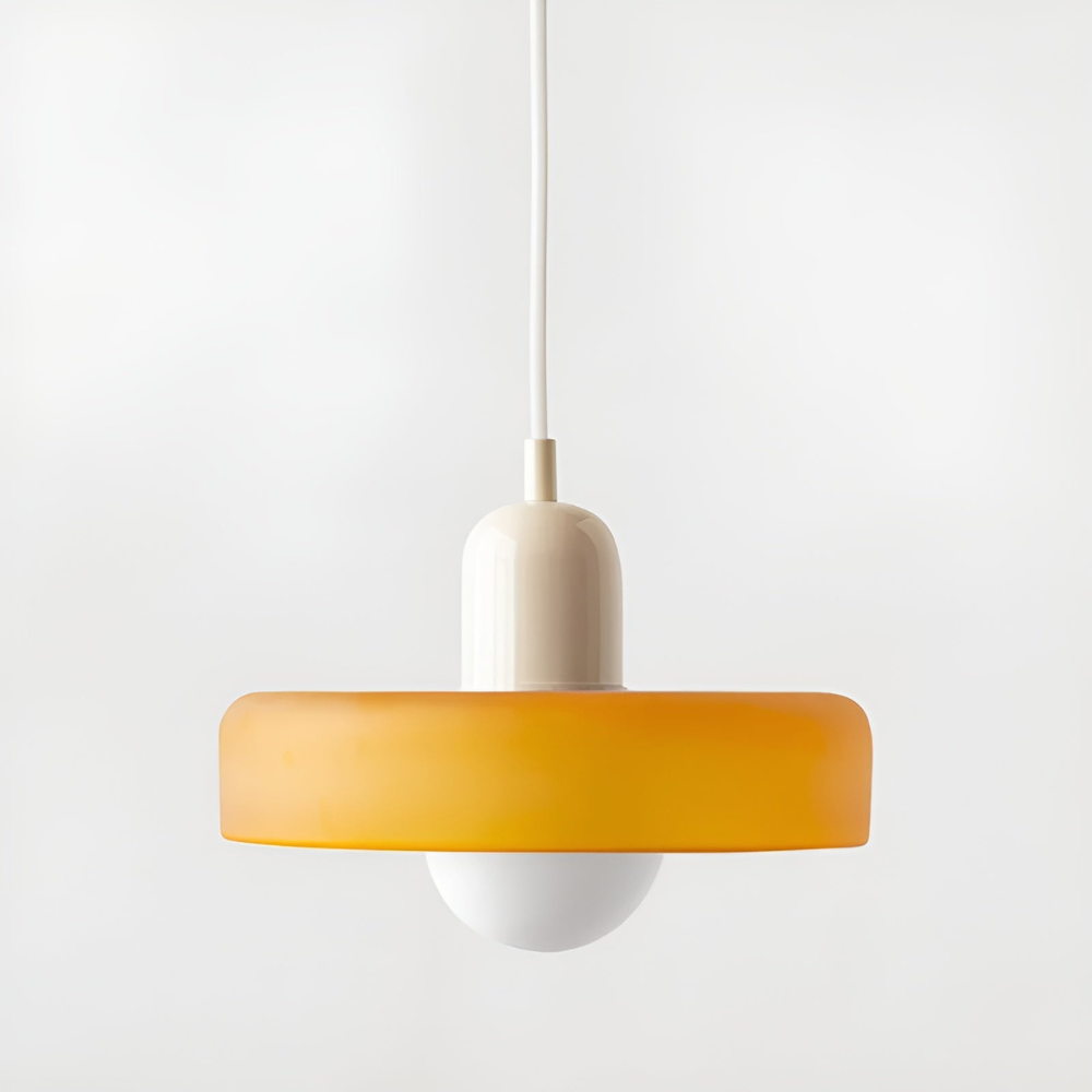 LustraGlow – Justerbar Färgglad Hängande Taklampa i Glas