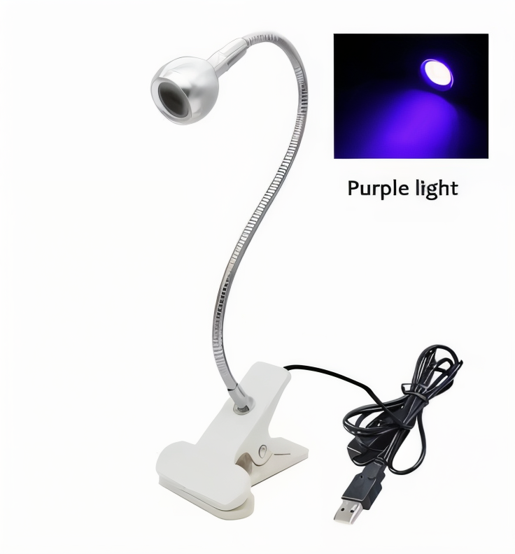 ClipNGlow – Flexibel 360° Skrivbordslampa med USB-ström och Klämfäste