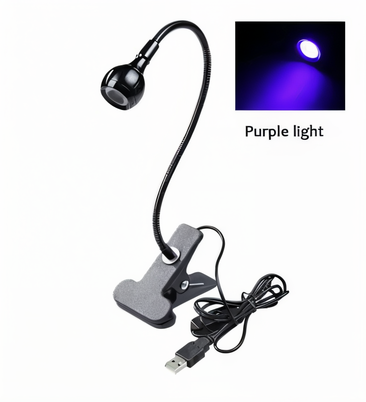 ClipNGlow – Flexibel 360° Skrivbordslampa med USB-ström och Klämfäste