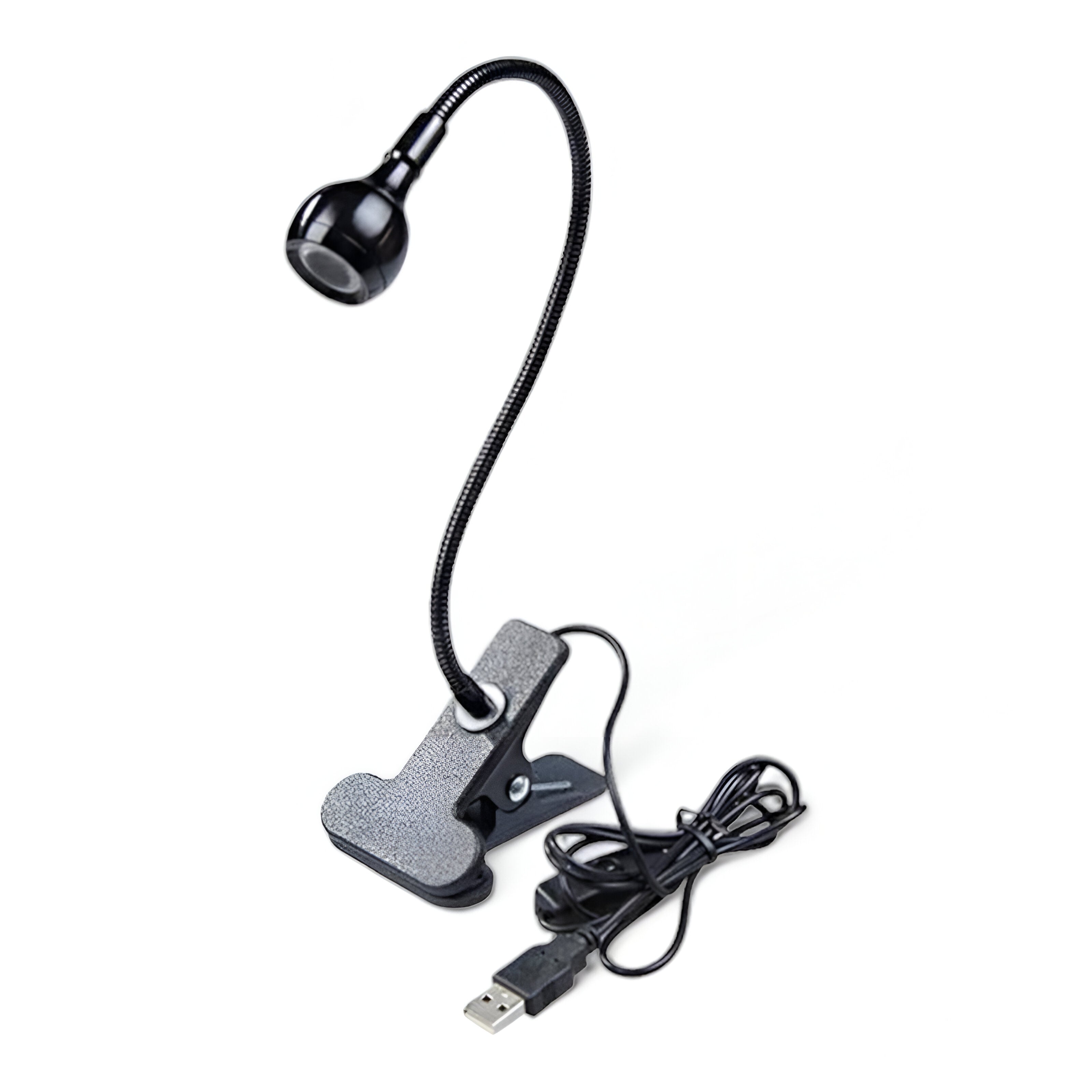 ClipNGlow – Flexibel 360° Skrivbordslampa med USB-ström och Klämfäste