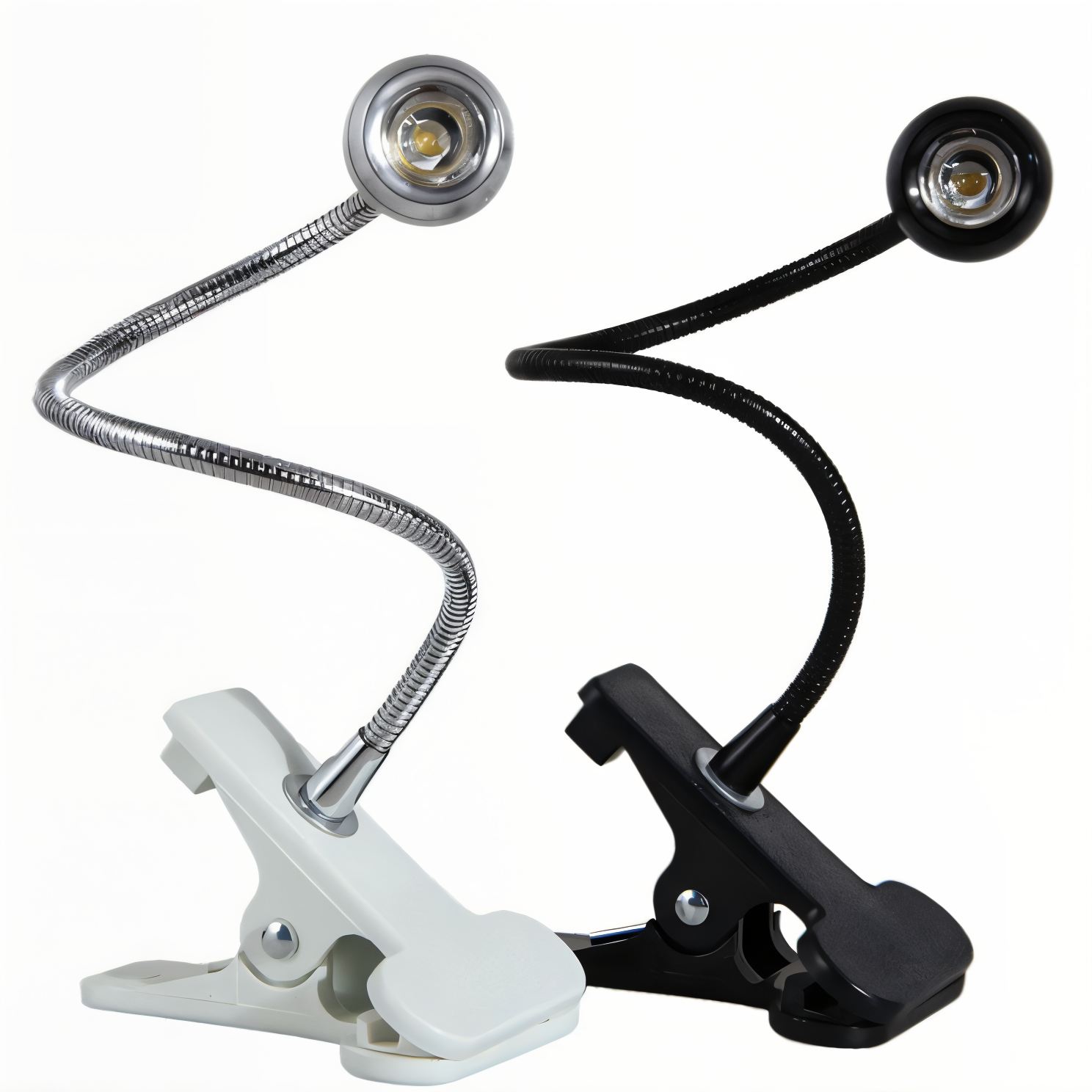 ClipNGlow – Flexibel 360° Skrivbordslampa med USB-ström och Klämfäste