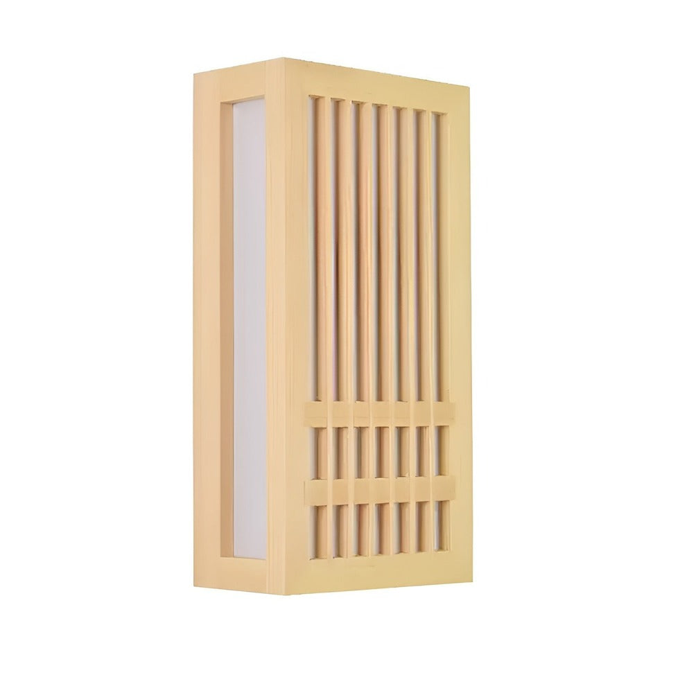 DoaGlow – Japansk Vägglampa i Trä och Akryl | Modern Japansk Design för Harmonisk Belysning