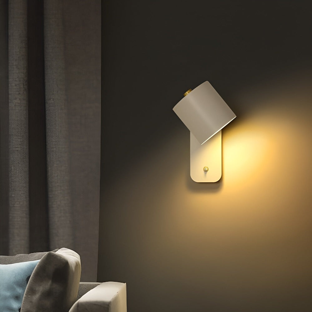 Cyloro – Roterbar LED Vägglampa med Smart Tryckknapp