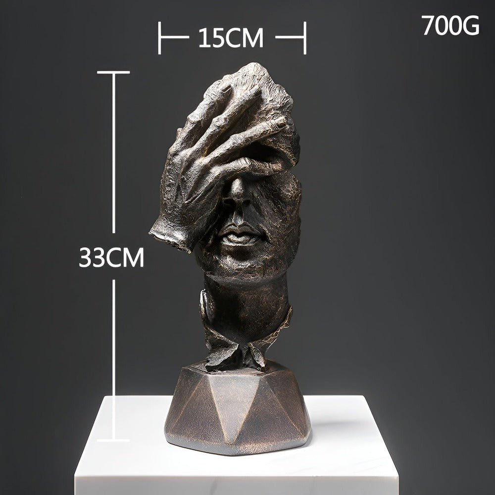 FaceImpress Skulptur – Kreativ Abstrakt Ansiktsfigur i Modern Design