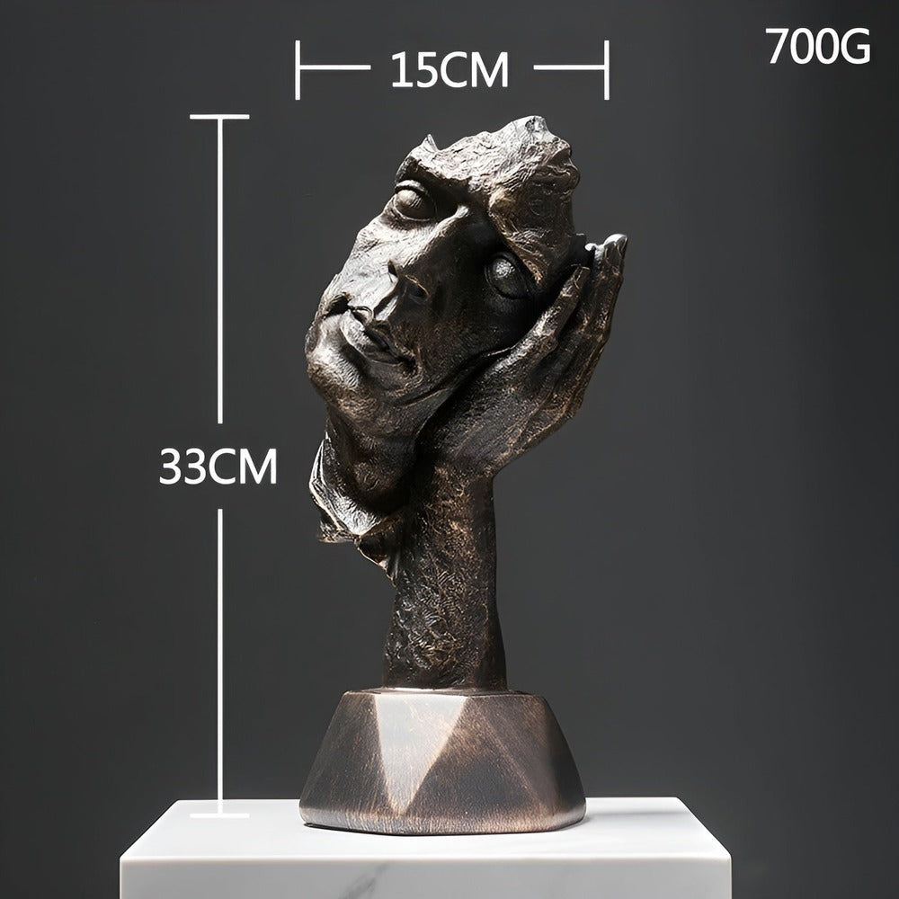 FaceImpress Skulptur – Kreativ Abstrakt Ansiktsfigur i Modern Design