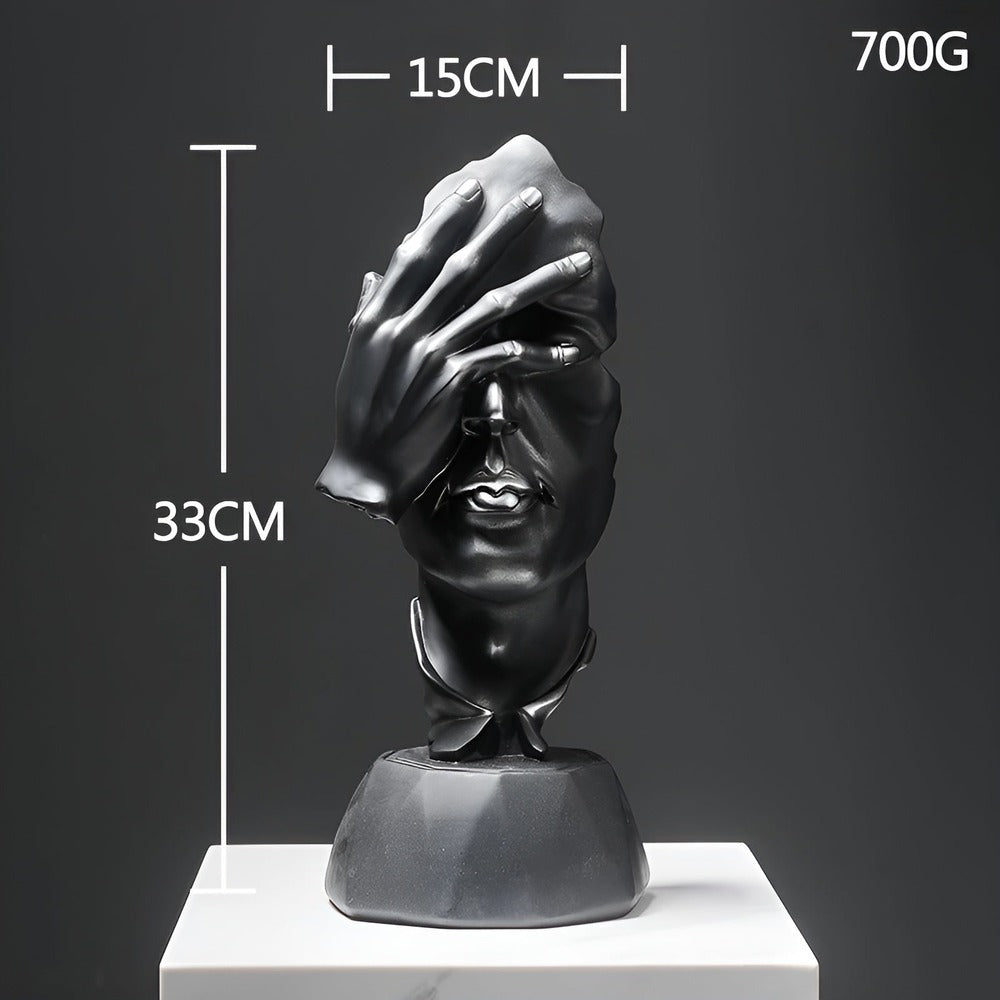FaceImpress Skulptur – Kreativ Abstrakt Ansiktsfigur i Modern Design