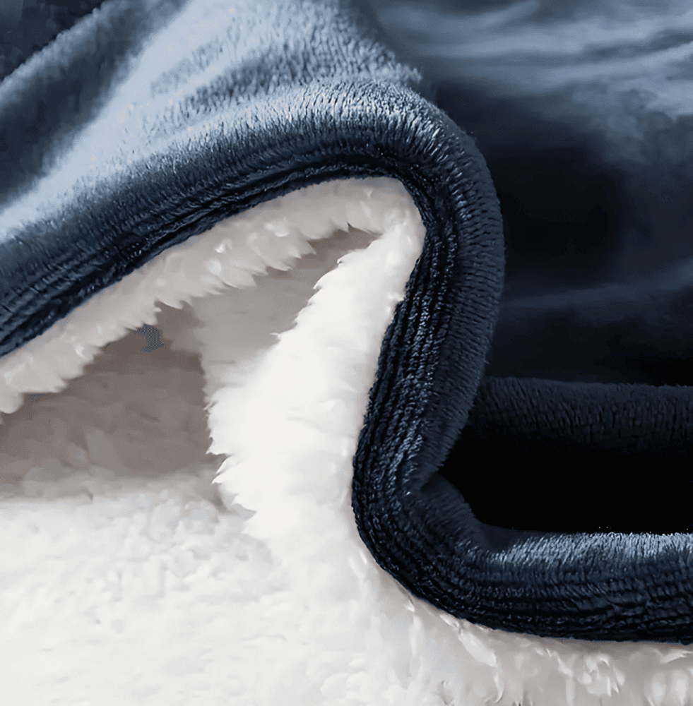 SnugSoft SherpaPlaid – Tjock, Fluffig och Lyxigt Varm Dubbelsidig Filt