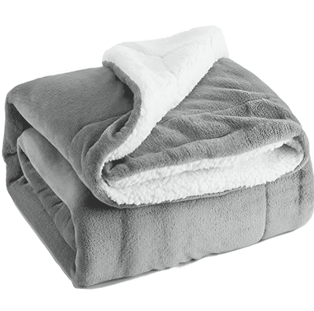 SnugSoft SherpaPlaid – Tjock, Fluffig och Lyxigt Varm Dubbelsidig Filt