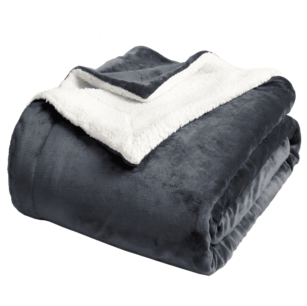 SnugSoft SherpaPlaid – Tjock, Fluffig och Lyxigt Varm Dubbelsidig Filt