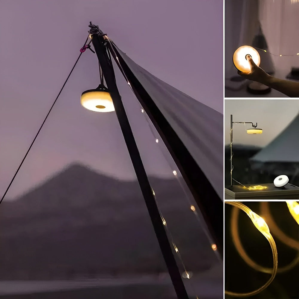 TrailGlow Flex – Vattentät 10m LED-Ljusslinga för Camping & Utomhusbruk