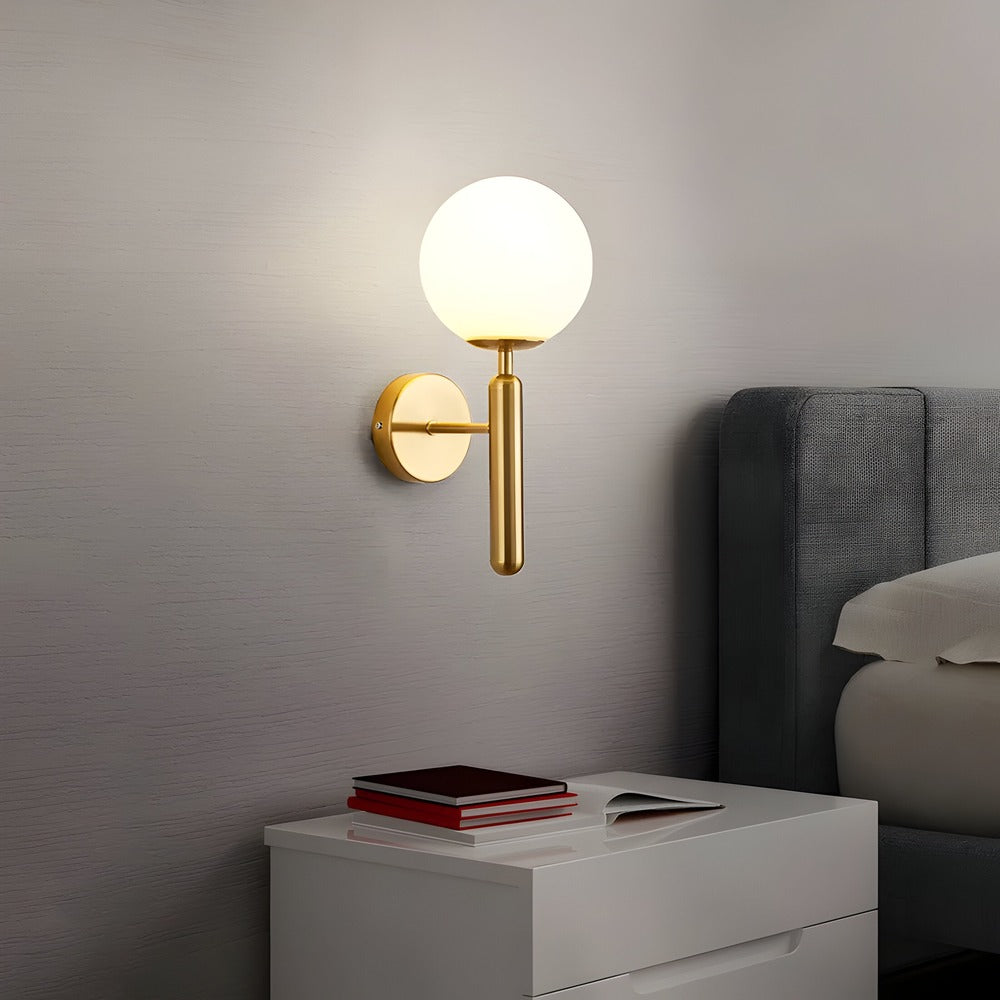 AuréLight – Vägglampa i Koppar med Rund Design och Varm LED-belysning