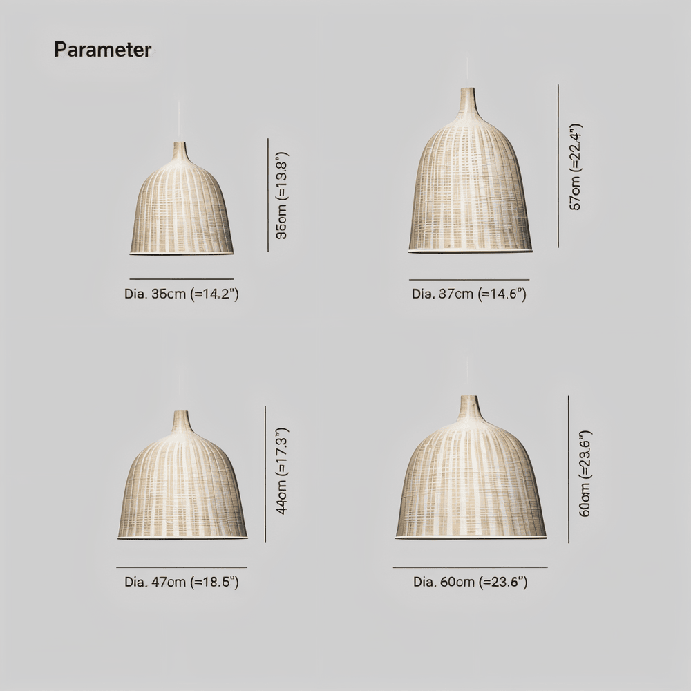 HatWicker – Elegant Kupollampa i Handflätad Rotting