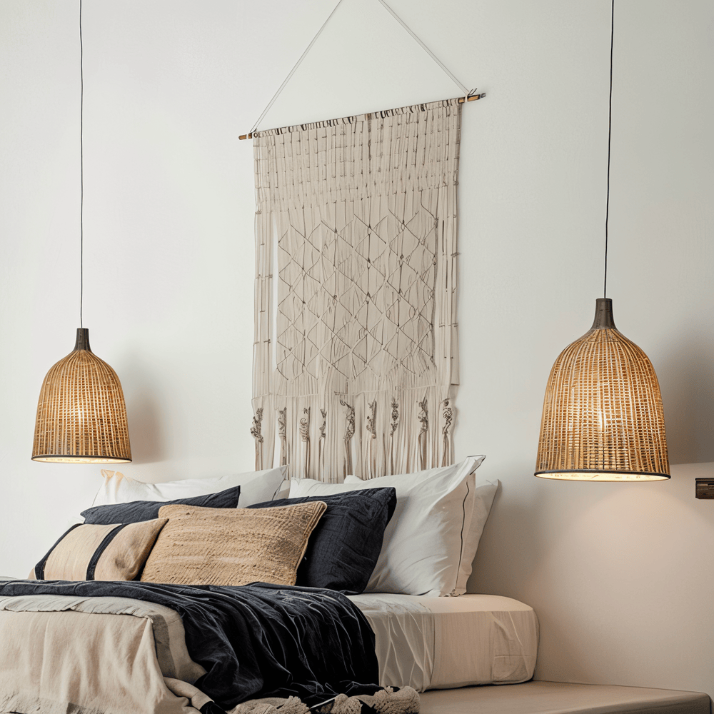 HatWicker – Elegant Kupollampa i Handflätad Rotting