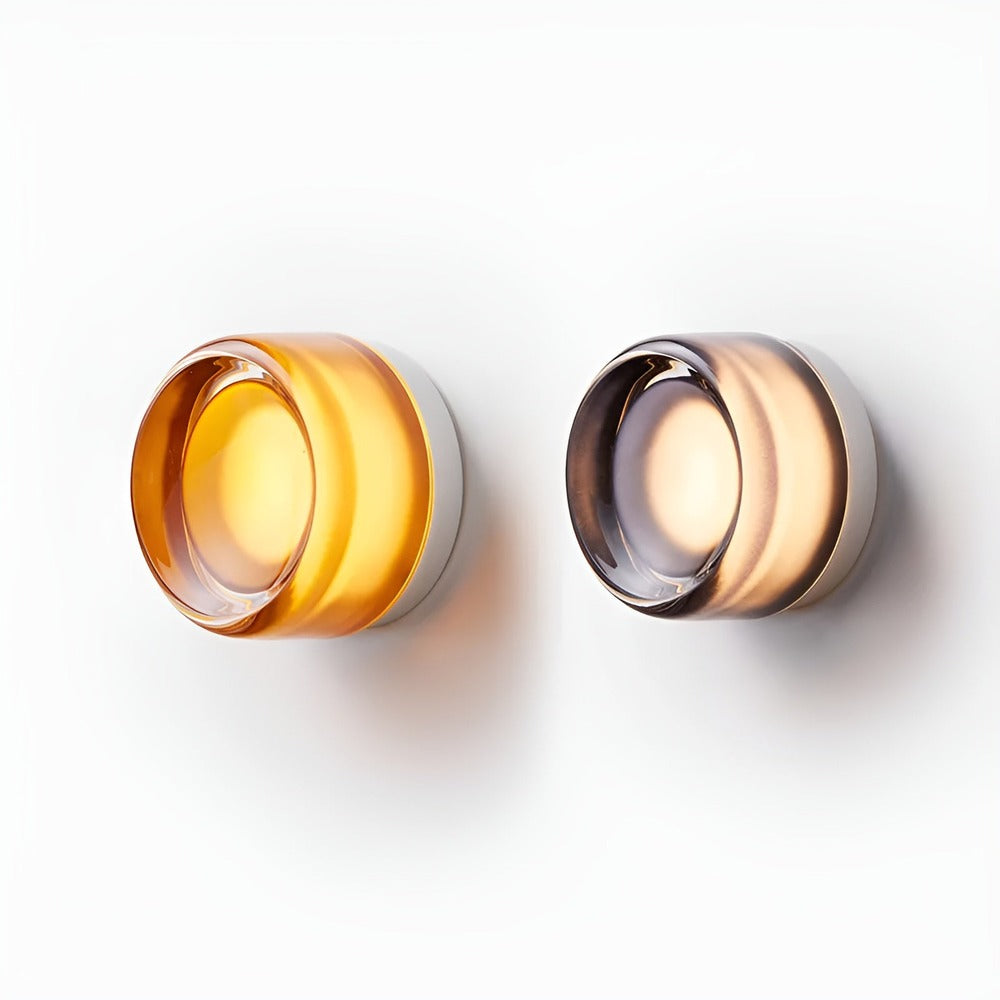 GlowJelly – Elegant Nordisk Vägglampa i Glas med LED-belysning