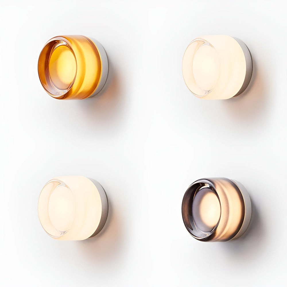 GlowJelly – Elegant Nordisk Vägglampa i Glas med LED-belysning