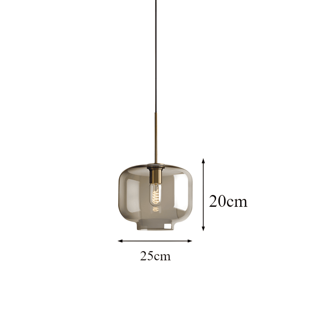 Clairon – Pendellampa i Klart Glas med Industriell Loftdesign