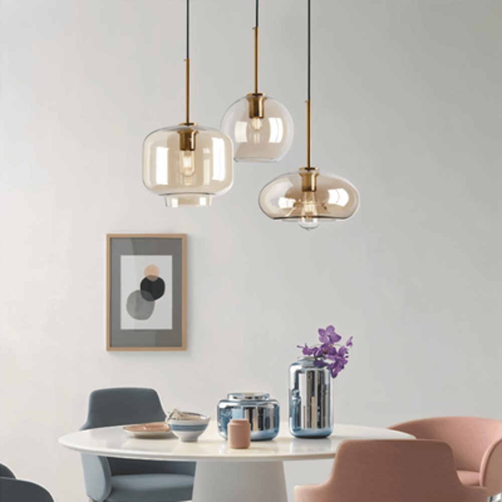 Clairon – Pendellampa i Klart Glas med Industriell Loftdesign