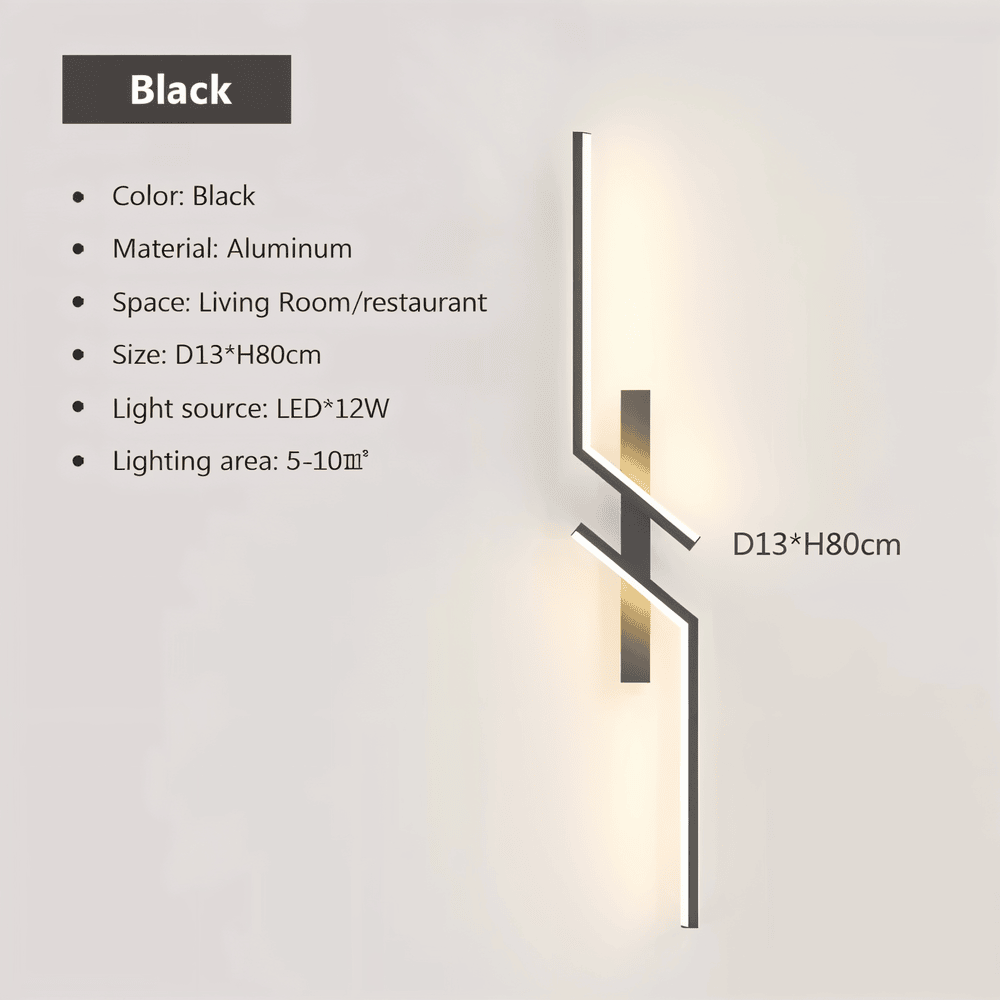 LumaStrip – Minimalistisk LED Vägglampa i Modern Stripdesign