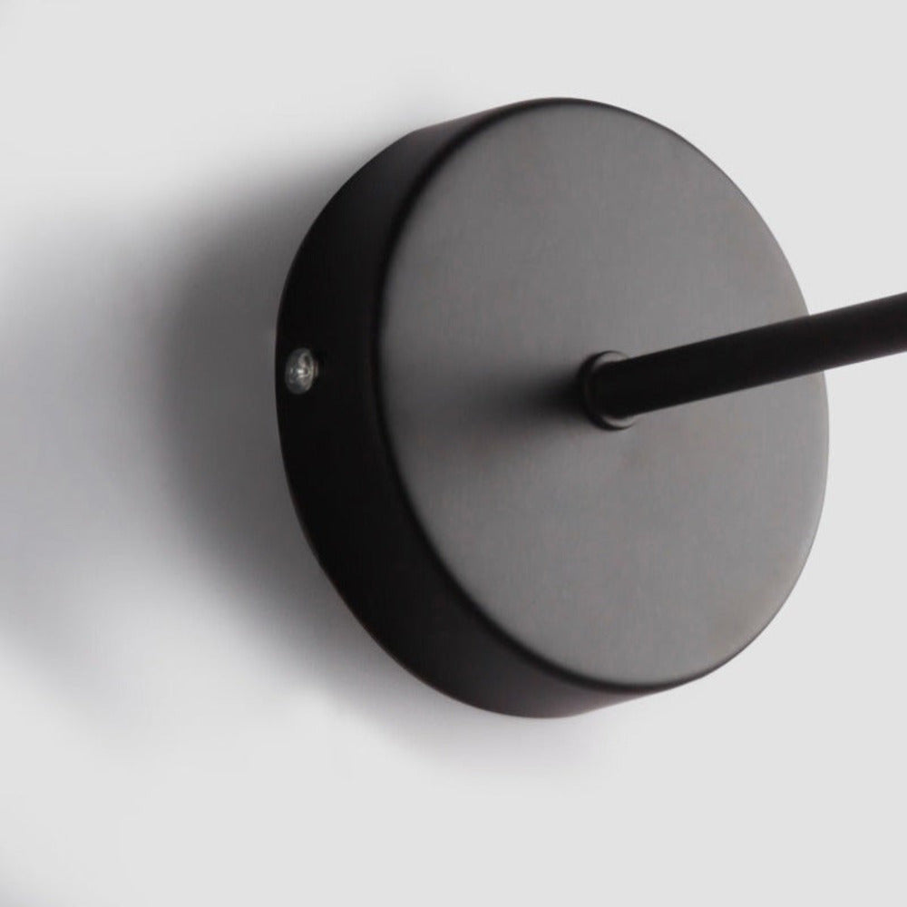 LumoArc – Justerbar Svart LED Vägglampa för Moderna Rum