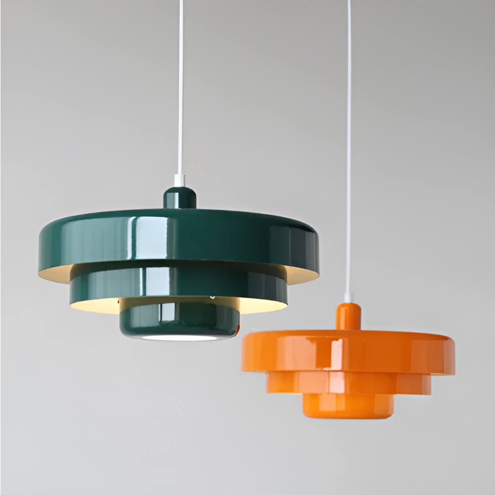 AmberGlow – Orange Vintage Taklampa i Skandinavisk Design