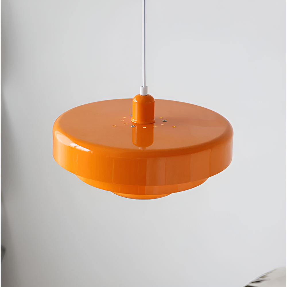 AmberGlow – Orange Vintage Taklampa i Skandinavisk Design