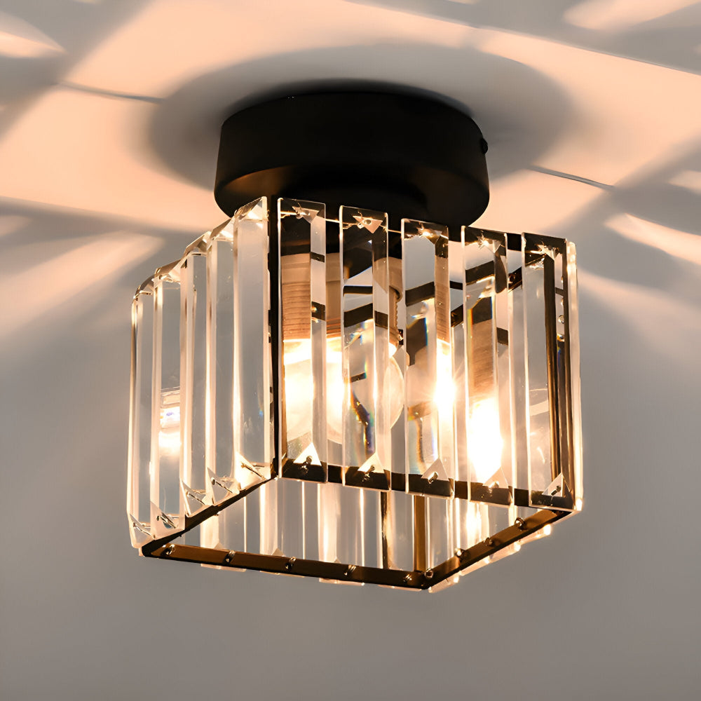 LumiCorr – Modern Minimalistisk Taklampa med Kristalldetaljer