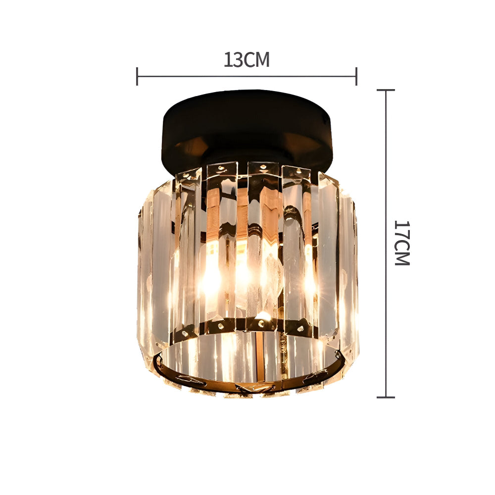 LumiCorr – Modern Minimalistisk Taklampa med Kristalldetaljer