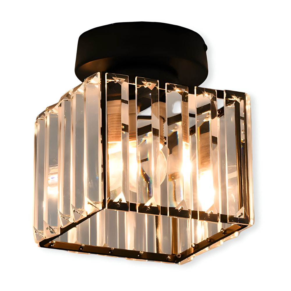 LumiCorr – Modern Minimalistisk Taklampa med Kristalldetaljer
