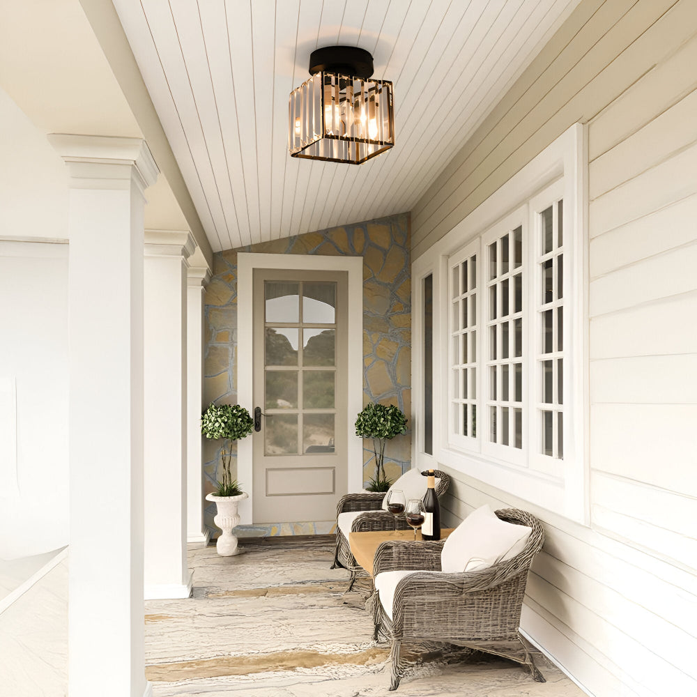 LumiCorr – Modern Minimalistisk Taklampa med Kristalldetaljer